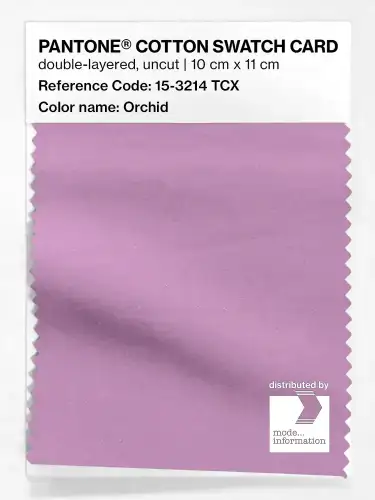 PANTONE® COTTON SWATCH CARD 15-3214 TCX Orchid