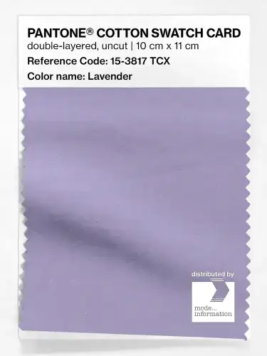 PANTONE® COTTON SWATCH CARD 15-3817 TCX Lavender