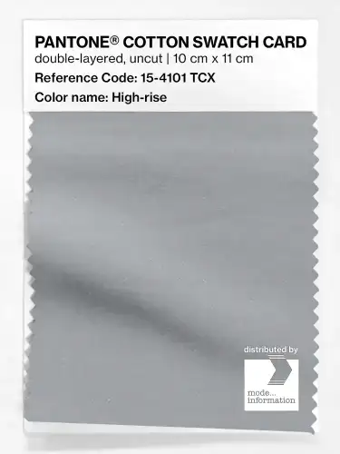 PANTONE® COTTON SWATCH CARD 15-4101 TCX High-rise