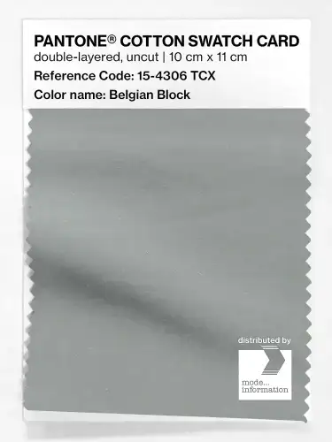 PANTONE® COTTON SWATCH CARD 15-4306 TCX Belgian Block