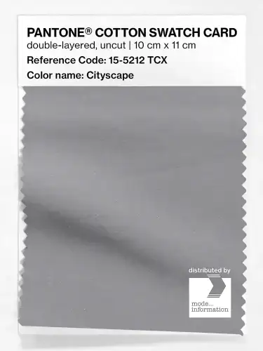 PANTONE® COTTON SWATCH CARD 15-5212 TCX Cityscape