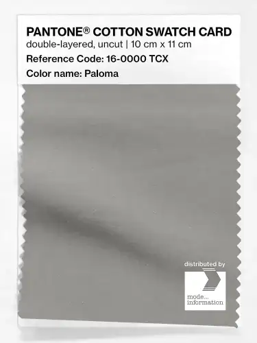 PANTONE® COTTON SWATCH CARD 16-0000 TCX Paloma