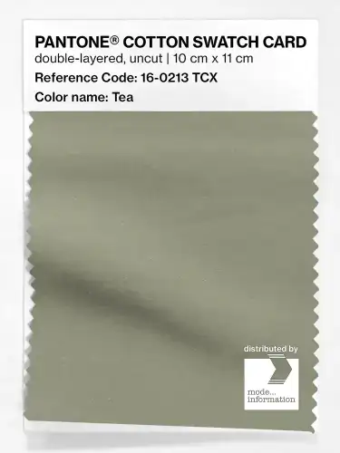 PANTONE® COTTON SWATCH CARD 16-0213 TCX Tea