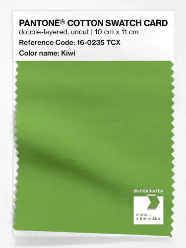PANTONE® COTTON SWATCH CARD 16-0235 TCX Kiwi