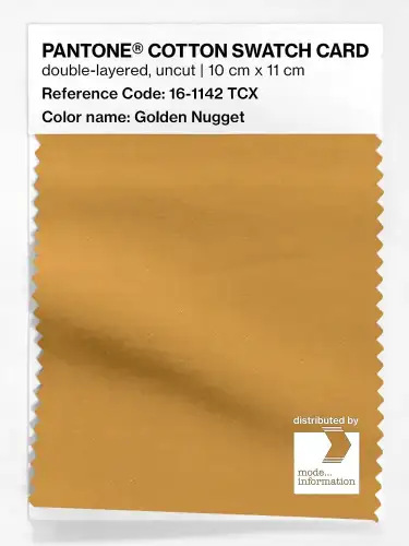 PANTONE® COTTON SWATCH CARD 16-1142 TCX Golden Nugget