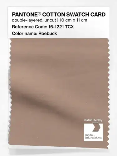 PANTONE® COTTON SWATCH CARD 16-1221 TCX Roebuck