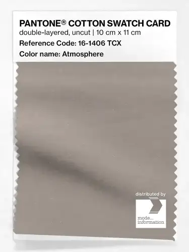 PANTONE® COTTON SWATCH CARD 16-1406 TCX Atmosphere