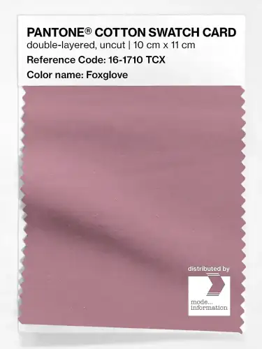 PANTONE® COTTON SWATCH CARD 16-1710 TCX Foxglove