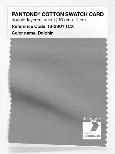 PANTONE® COTTON SWATCH CARD 16-2901 TCX Dolphin
