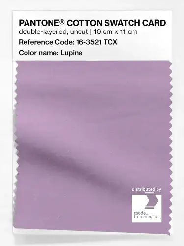 PANTONE® COTTON SWATCH CARD 16-3521 TCX Lupine