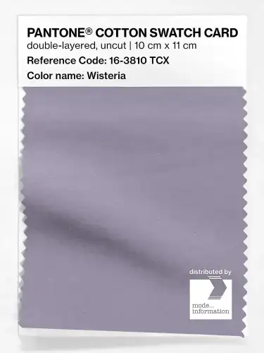 PANTONE® COTTON SWATCH CARD 16-3810 TCX Wisteria