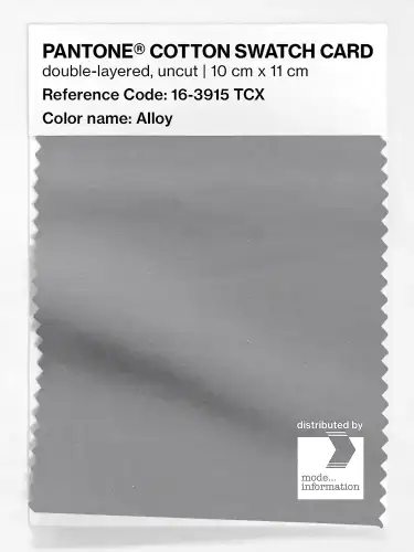 PANTONE® COTTON SWATCH CARD 16-3915 TCX Alloy