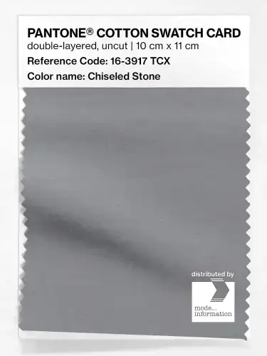 PANTONE® COTTON SWATCH CARD 16-3917 TCX Chiseled Stone