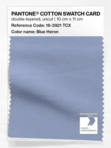 PANTONE® COTTON SWATCH CARD 16-3921 TCX Blue Heron