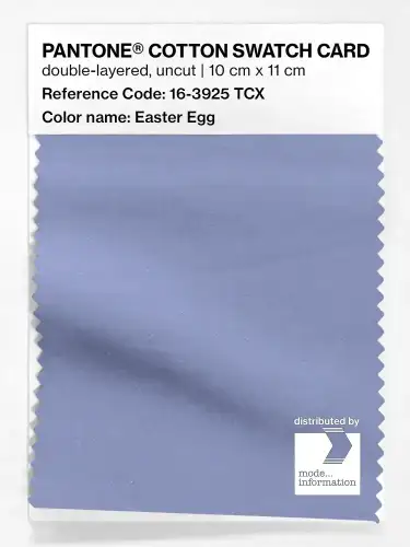 PANTONE® COTTON SWATCH CARD 16-3925 TCX Easter Egg