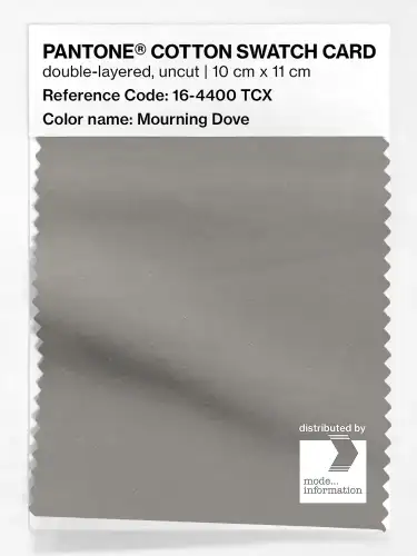PANTONE® COTTON SWATCH CARD 16-4400 TCX Mourning Dove