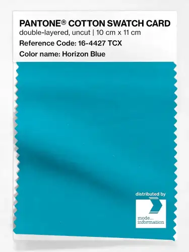 PANTONE® COTTON SWATCH CARD 16-4427 TCX Horizon Blue