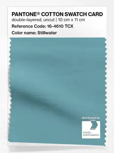 PANTONE® COTTON SWATCH CARD 16-4610 TCX Stillwater