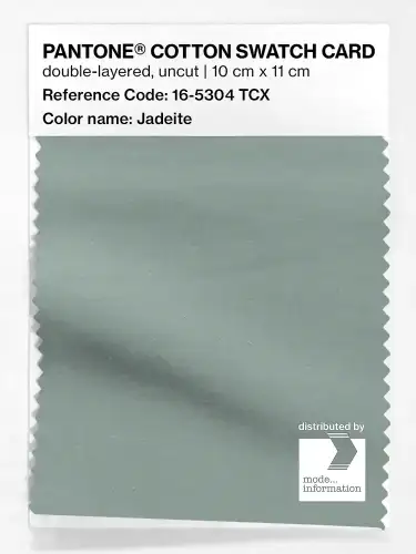 PANTONE® COTTON SWATCH CARD 16-5304 TCX Jadeite