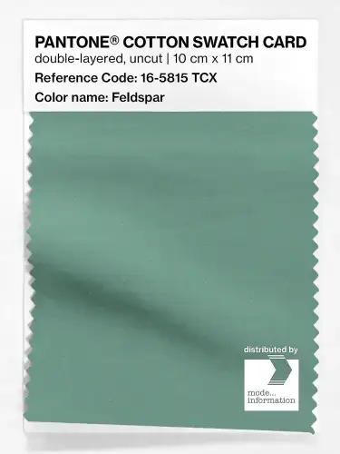 PANTONE® COTTON SWATCH CARD 16-5815 TCX Feldspar