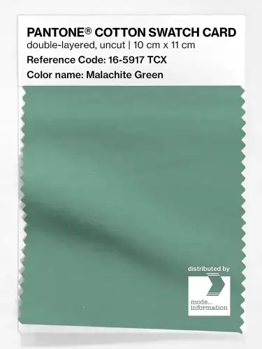 PANTONE® COTTON SWATCH CARD 16-5917 TCX Malachite Green