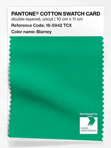 PANTONE® COTTON SWATCH CARD 16-5942 TCX Blarney
