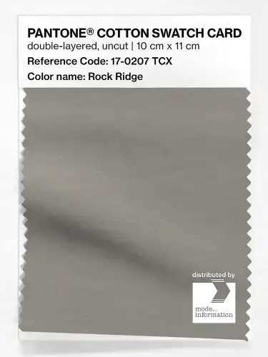 PANTONE® COTTON SWATCH CARD 17-0207 TCX Rock Ridge