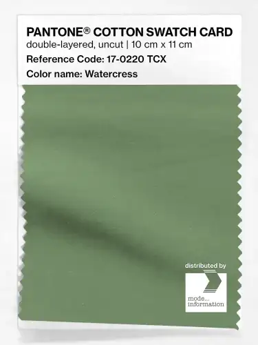 PANTONE® COTTON SWATCH CARD 17-0220 TCX Watercress
