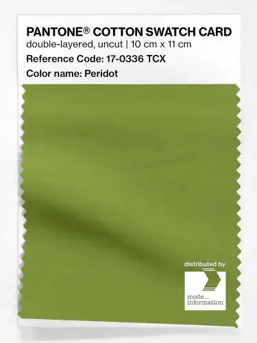PANTONE® COTTON SWATCH CARD 17-0336 TCX Peridot
