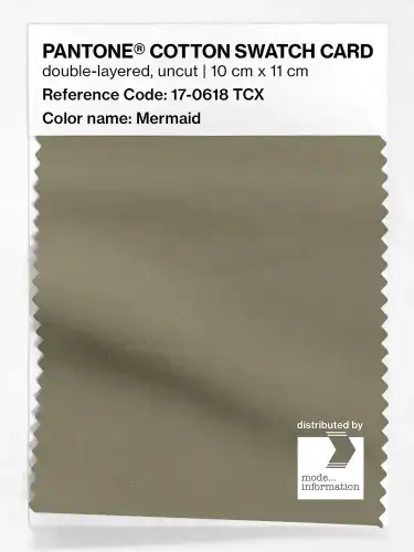 PANTONE® COTTON SWATCH CARD 17-0618 TCX Mermaid