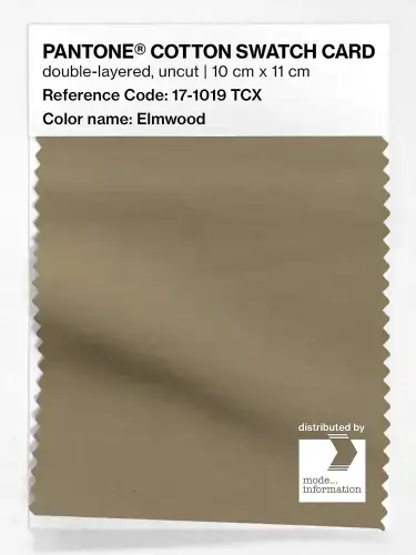 PANTONE® COTTON SWATCH CARD 17-1019 TCX Elmwood