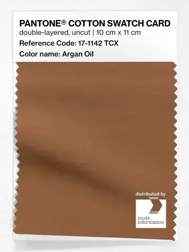 PANTONE® COTTON SWATCH CARD 17-1142 TCX Argan Oil