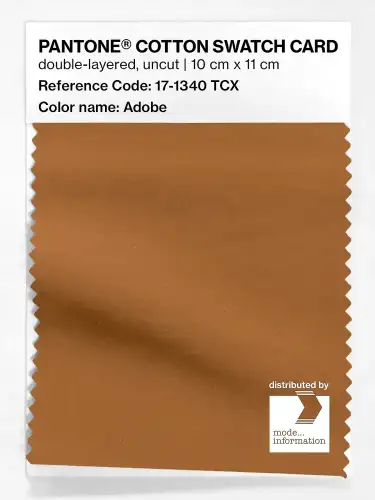 PANTONE® COTTON SWATCH CARD 17-1340 TCX Adobe