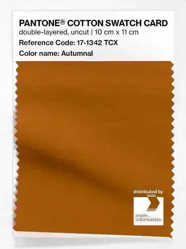 PANTONE® COTTON SWATCH CARD 17-1342 TCX Autumnal