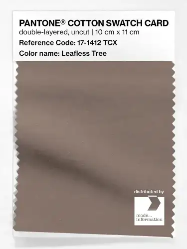 PANTONE® COTTON SWATCH CARD 17-1412 TCX Leafless Tree