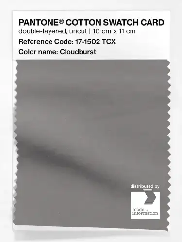 PANTONE® COTTON SWATCH CARD 17-1502 TCX Cloudburst