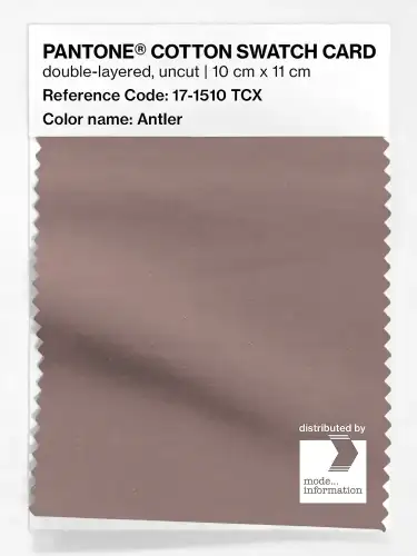 PANTONE® COTTON SWATCH CARD 17-1510 TCX Antler
