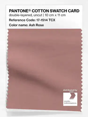 PANTONE® COTTON SWATCH CARD 17-1514 TCX Ash Rose