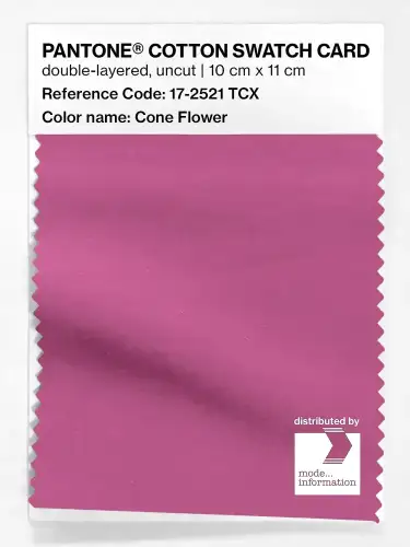 PANTONE® COTTON SWATCH CARD 17-2521 TCX Cone Flower