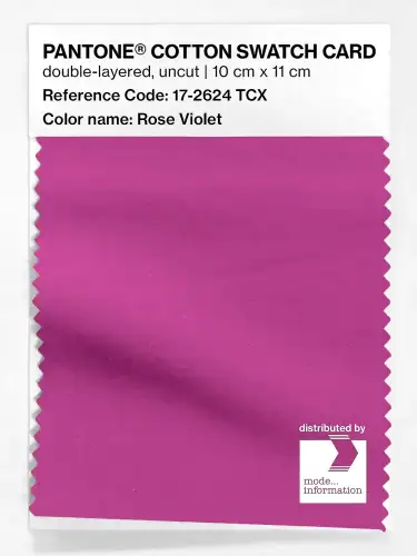 PANTONE® COTTON SWATCH CARD 17-2624 TCX Rose Violet