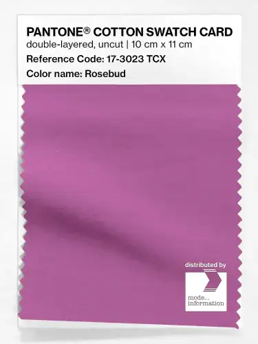 PANTONE® COTTON SWATCH CARD 17-3023 TCX Rosebud