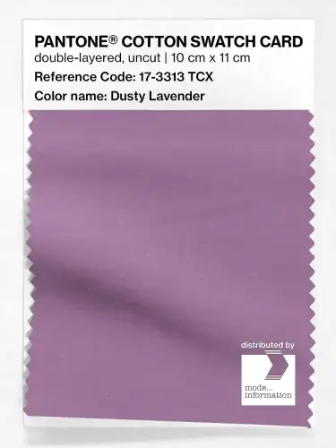PANTONE® COTTON SWATCH CARD 17-3313 TCX Dusty Lavender