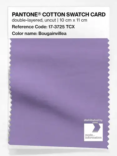 PANTONE® COTTON SWATCH CARD 17-3725 TCX Bougainvillea