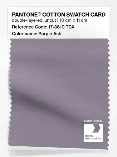 PANTONE® COTTON SWATCH CARD 17-3810 TCX Purple Ash