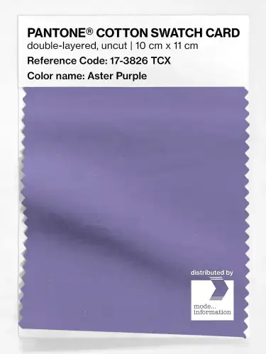 PANTONE® COTTON SWATCH CARD 17-3826 TCX Aster Purple