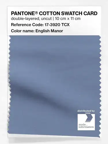 PANTONE® COTTON SWATCH CARD 17-3920 TCX English Manor