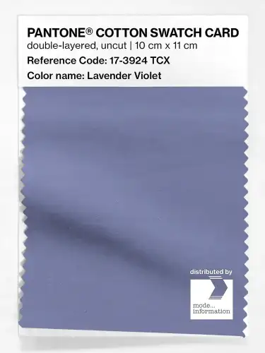 PANTONE® COTTON SWATCH CARD 17-3924 TCX Lavender Violet