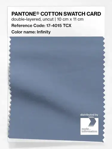 PANTONE® COTTON SWATCH CARD 17-4015 TCX Infinity
