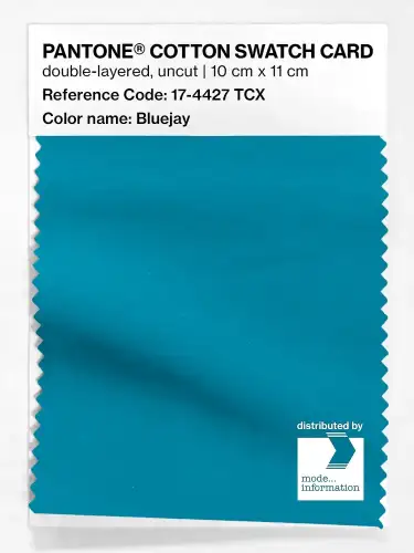 PANTONE® COTTON SWATCH CARD 17-4427 TCX Bluejay