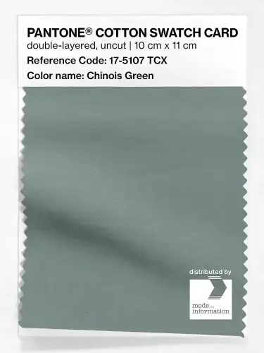 PANTONE® COTTON SWATCH CARD 17-5107 TCX Chinois Green